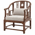 Fauteuil en bois brun Tornavik avec assise en tissu, style classique, dimensions 76x68x102 cm, mobilier élégant et confortable.