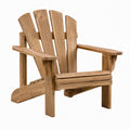 Fauteuil Adirondack en bois marron, style jardin, dimensions 86x78x95 cm, par Tornavik, assise confortable pour extérieur.