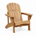 Fauteuil Adirondack en bois marron clair de style Adirondack, inclinée, dimensions 83x78x95 cm, par Tornavik.
